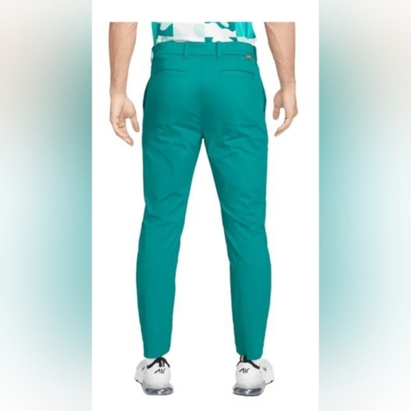 Nike Men's Dri-Fit UPF40+ Chino Slim Geode Teal golf Pants size 30x32 new - Picture 6 of 9